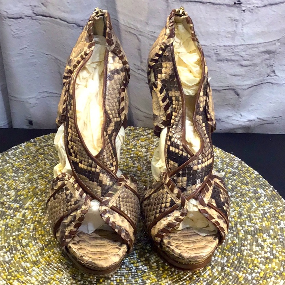 Alexandre Birman Size 9 Python Platforms . - image 1